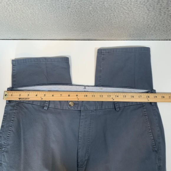 Peter Millar Pants Mens 38x35 Blue Straight Leg Flat Front Preppy - Picture 5 of 8